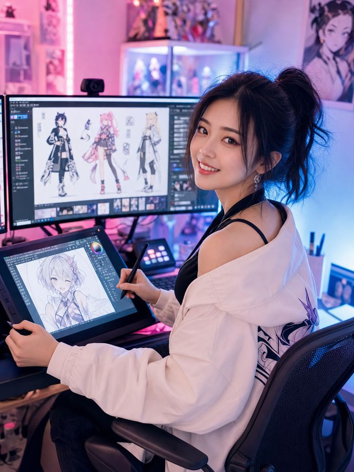陈美娇美少女写真动漫